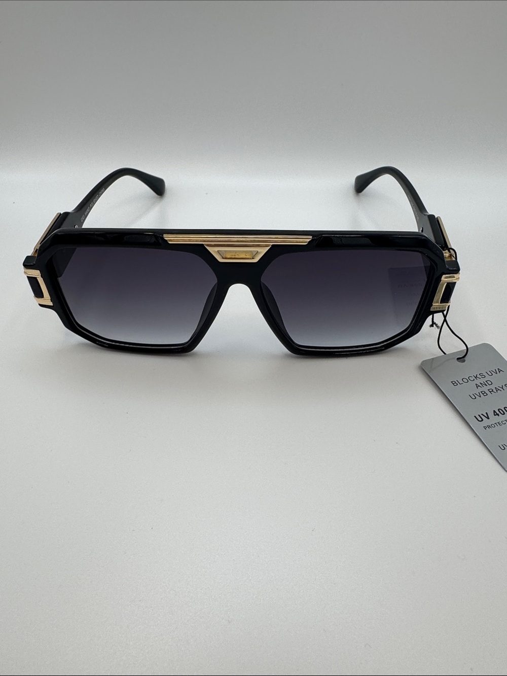 Black and Gold Men's Fashion Sunglasses - Picture 1 of 11